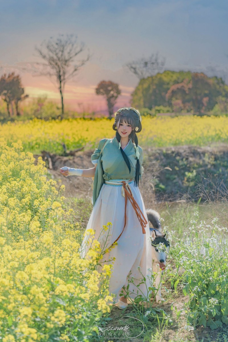 咬一口兔娘与哈士奇 - 田耕记田园生活户外写真-绅士社